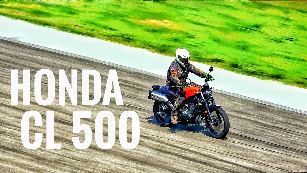 The new 2023 HONDA CL 500 - Test Ride REVIEW on the RACING TRACK