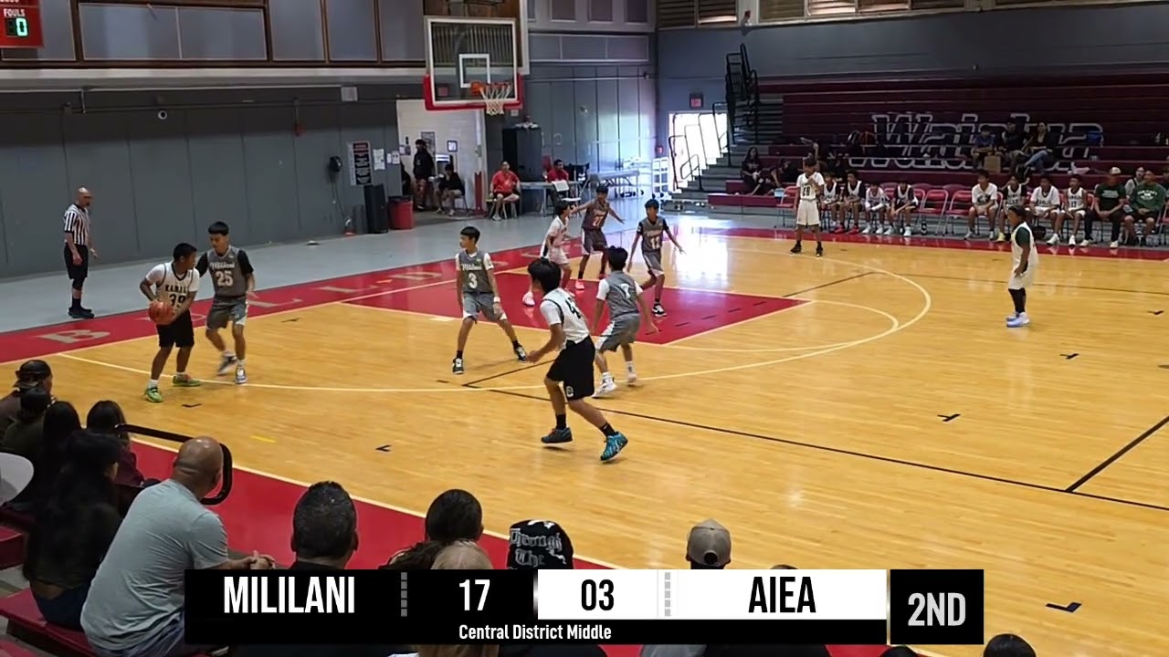 Boys JV Central District Middle School - Mililani Middle School* vs Aiea Intermediate 