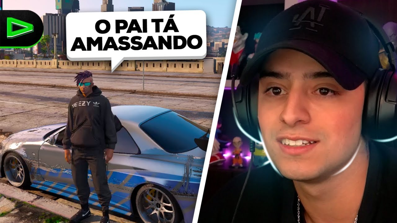 CONNOR DÁ FUGA EM CARRO NOVO! LOUD CORINGA GTA RP!