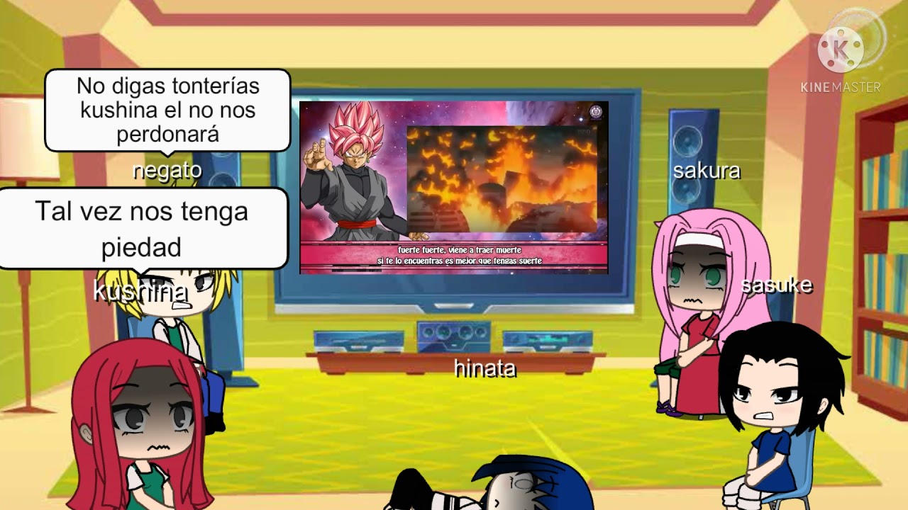 Los amigos traicioneros de naruto reaccionan a naruto es goku black parte 2