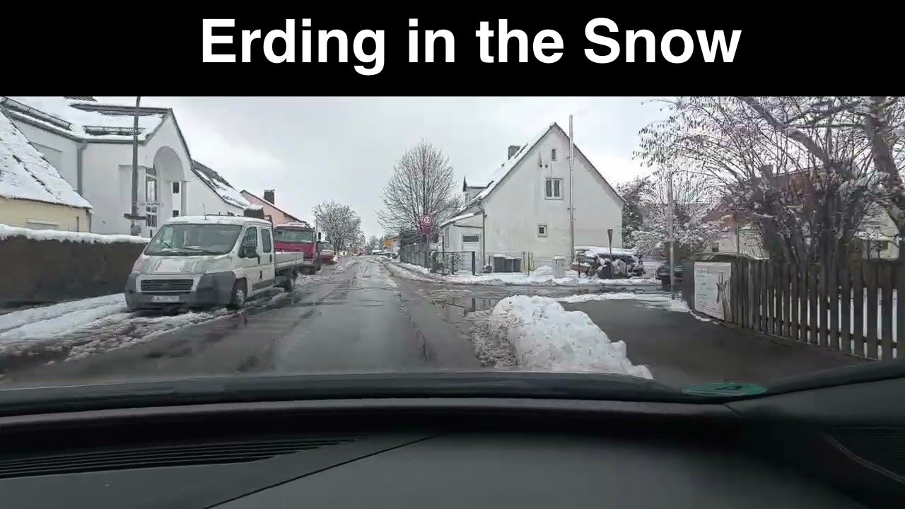 Seeing Bavaria: Driving Around in Erding in the Snow