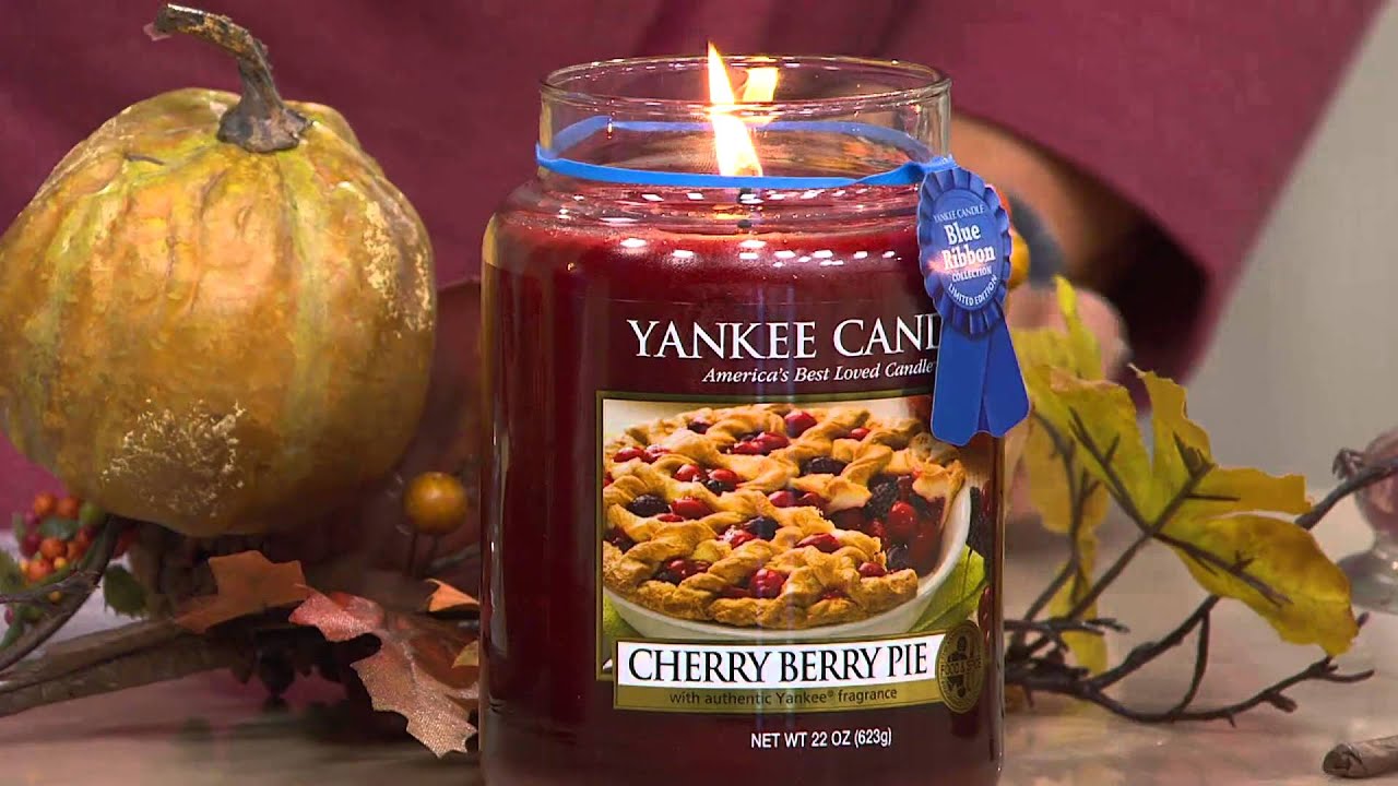 Yankee Candle 3-piece Blue Ribbon Jar Candle Collection with Carolyn Gracie