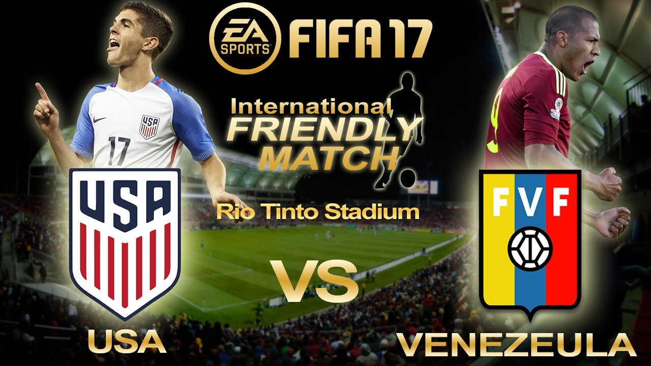 FIFA 17 | USA Vs Venezuela | International Friendly Match 2017 | Predictions | PS4 Full Gameplay