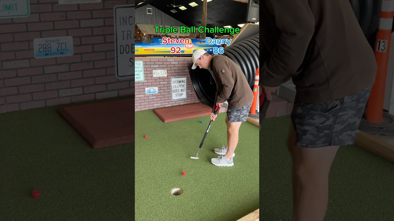 Triple Ball Challenge (Hole 14) #minigolf