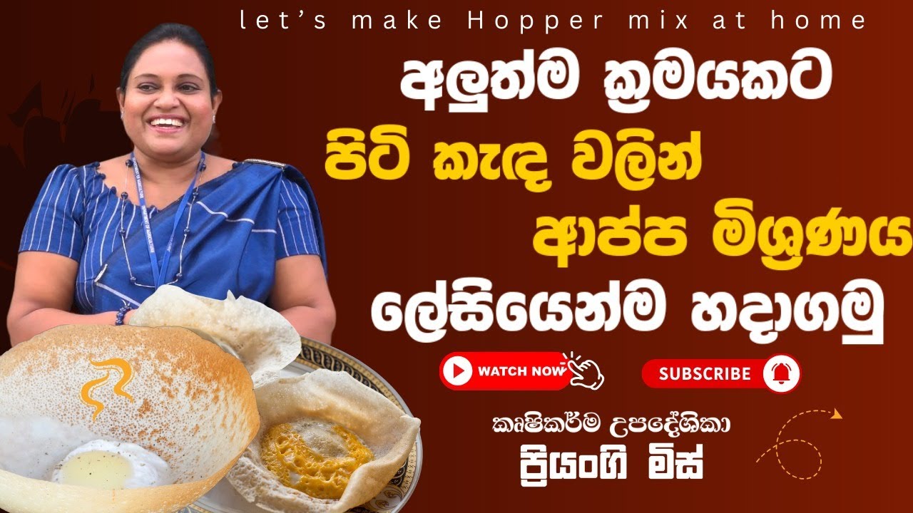අලුත්ම ක්‍රමයකට පිටි කැඳවලින් ආප්ප මිශ්‍රණය ලේසියෙන් හදාගමු/Let's make hoppers