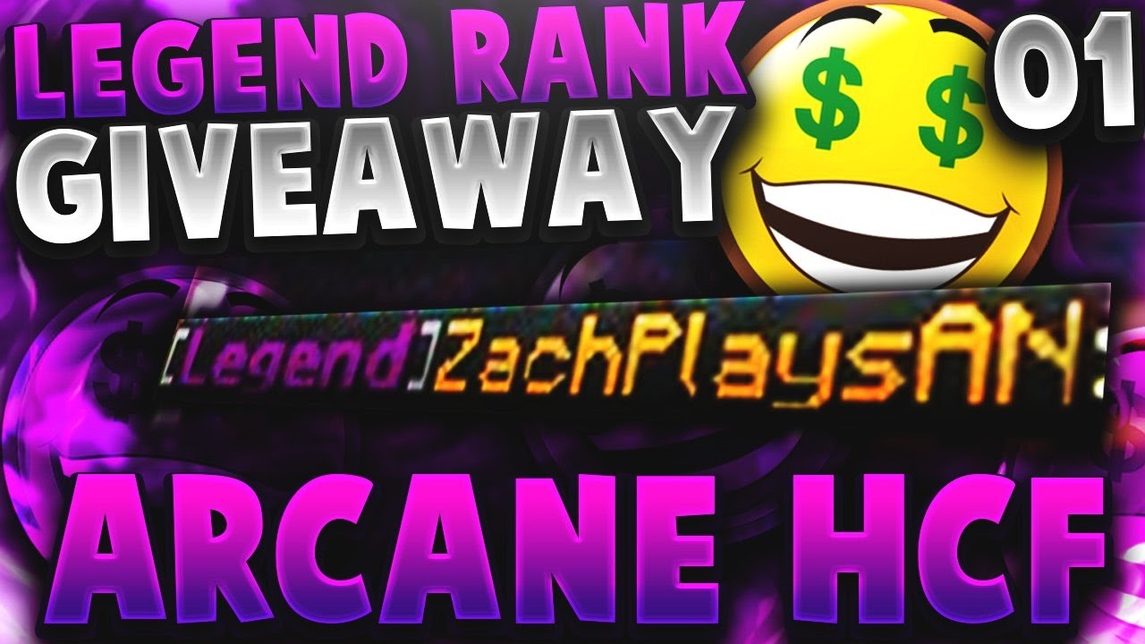 Minecraft ArcaneHCF SOTW Ep.1 - LEGEND LIFETIME RANK GIVEAWAY!