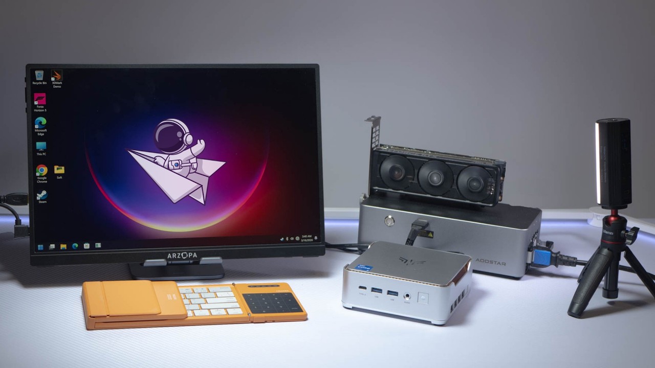 Mini PC + eGPU = Portable Gaming Setup | Kamrui PC + RTX 5060