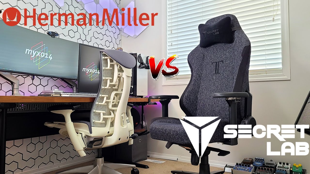 The TITAN Of All Gaming Chairs | Secretlab Titan vs Herman Miller Embody vs Steelcase Leap V2 Review