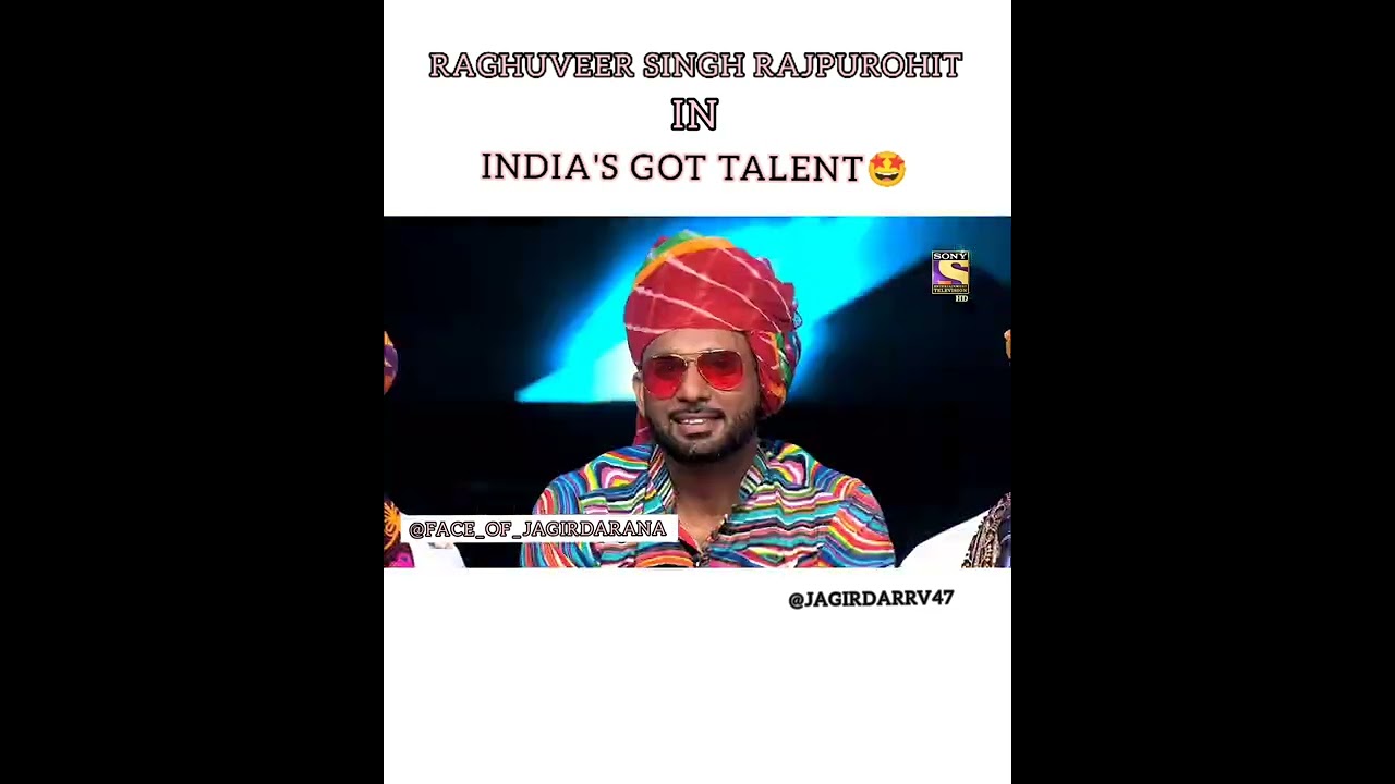 RVJAGIRDAR IN INDIA'S GOT TALENT 🤩