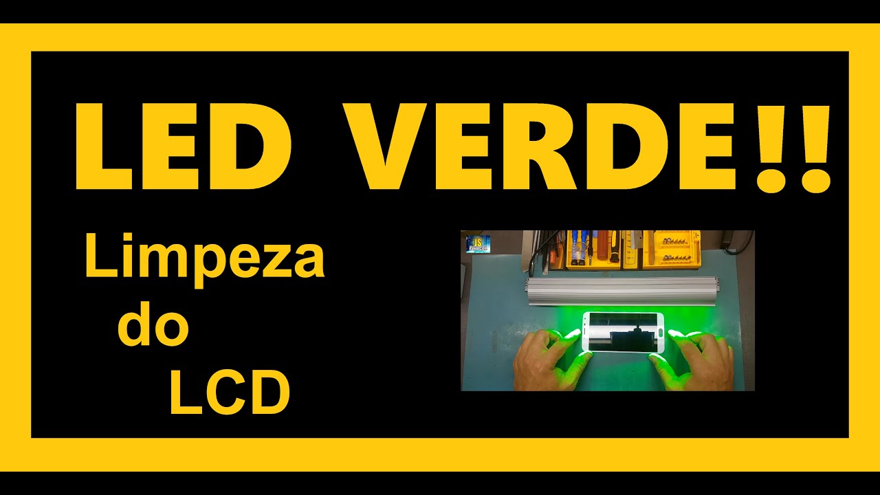 Led para auxiliar limpeza de TELAS de Celulares.