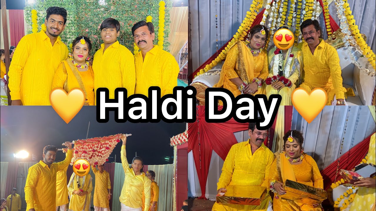 Haldi Day Vlog 💛 | Meri Ek Aur Bhen Ki Beti Ki Haldi | Haldi Ki Rasam | Sab Ne Pehene Yellow Colour