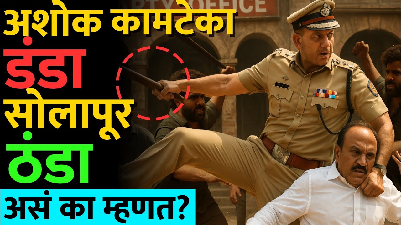 एकटे अशोक कामटे आमदारांच्या बंगल्यावर गेले आणि जलवा दाखवला.. #ashokkamte #ipsofficer #news #ajitdada