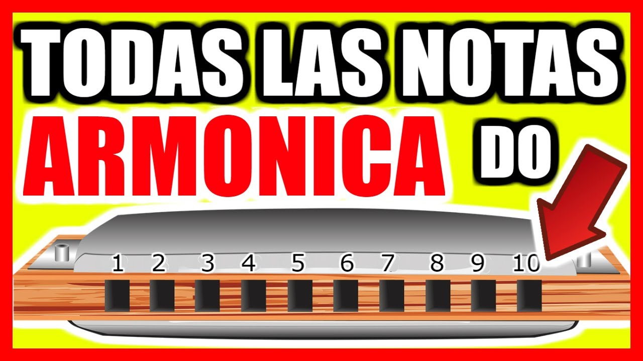 🎵Todas las notas en la ARMÓNICA - Notas musicales en la Armónica (teoría musical)