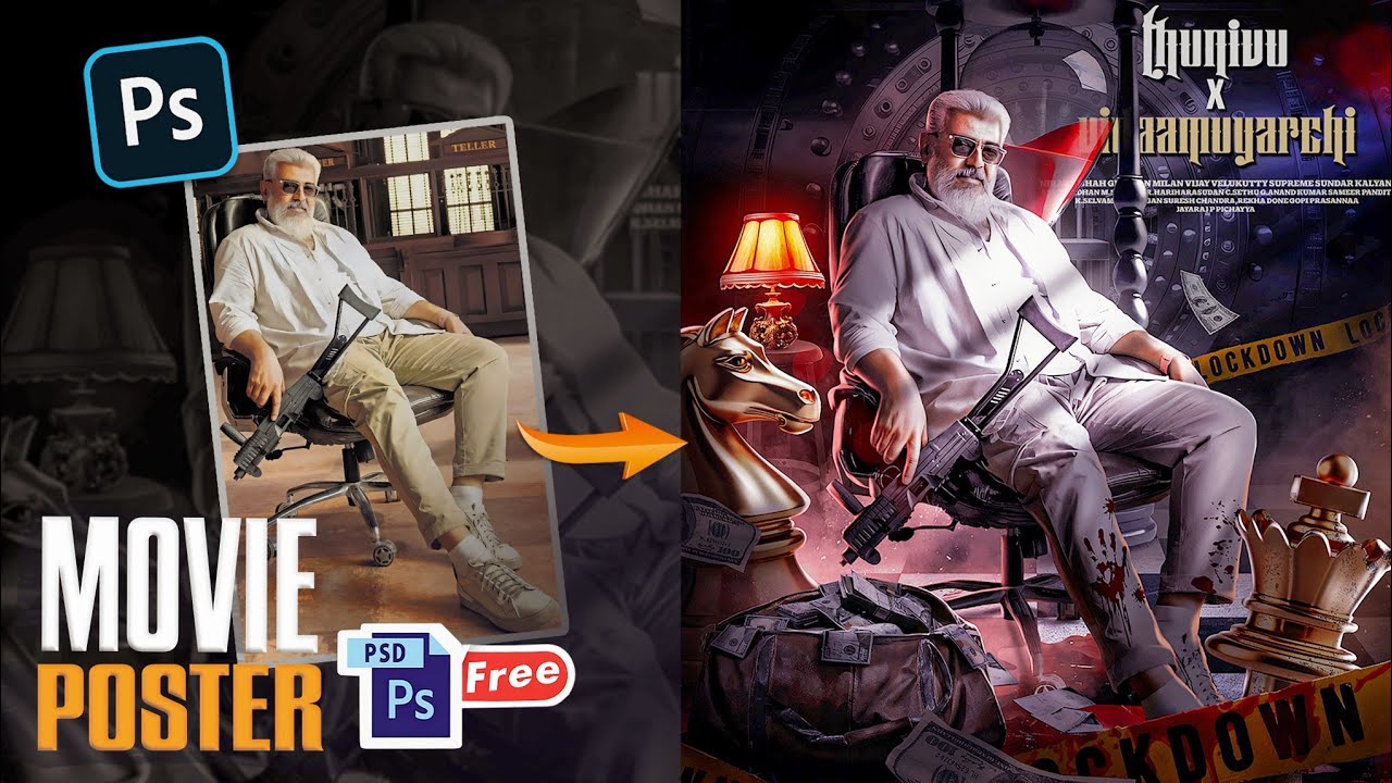 Movie Poster Design / Photo Manipulation + FREE PSD DOWNLOAD