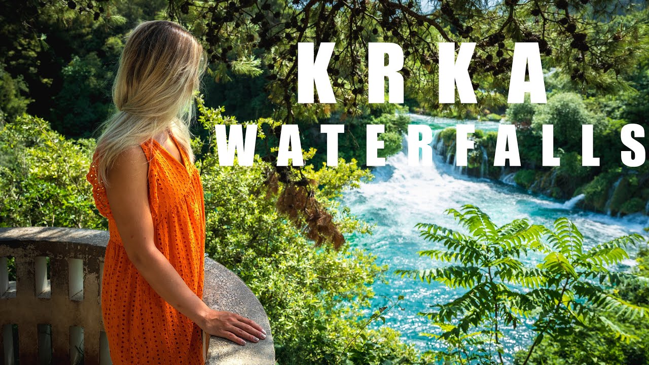 Walking in KRKA Waterfalls in Croatia, the taste of nature with infos (4K)