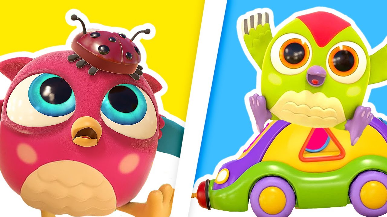 Hop Hop plays with the sorter car for kids, toy cars and a toy train for kids. New cartoons for kids