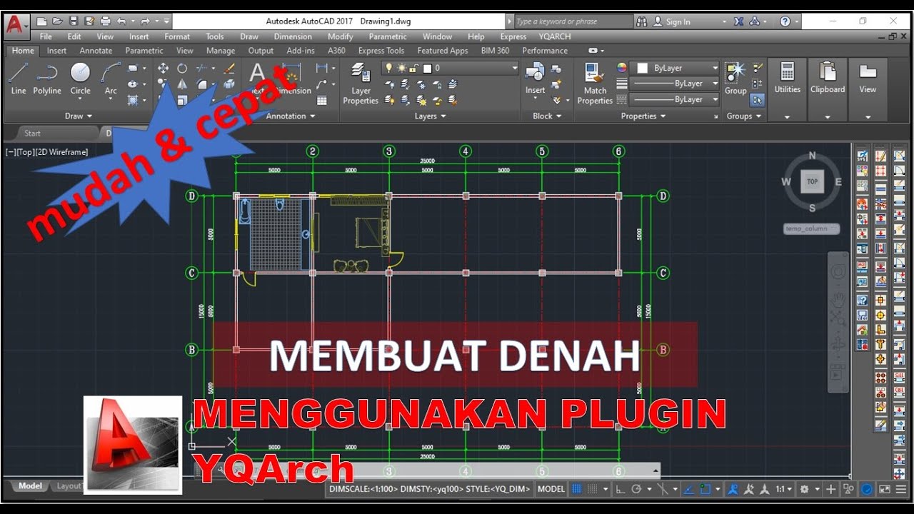 Membuat Denah Mudah Dan Cepat Menggunakan Plugin YQarc