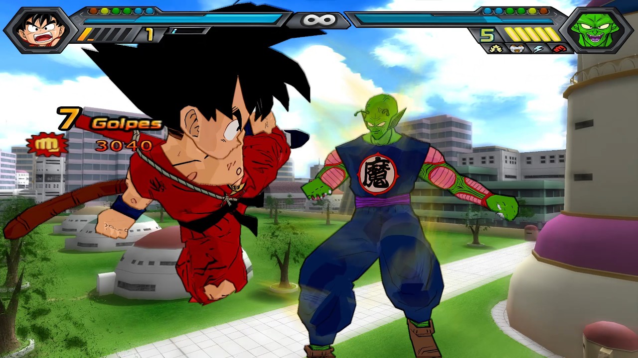 Dragon Ball Z: Budokai Tenkaichi 4 Latino - Goku (niño) vs Piccoro Daimaku 🗿🔥