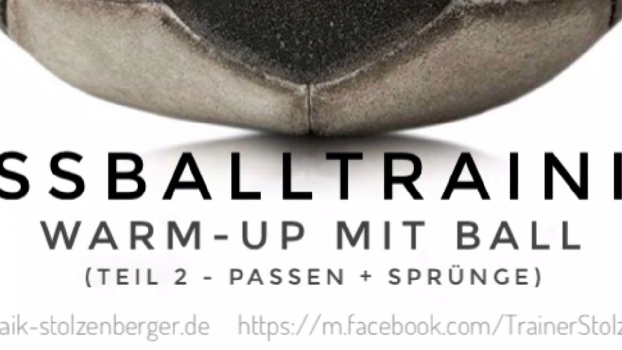 Fussballtraining: Warm-Up mit Ball ⚽️ “Teil 2 Passen + Sprünge „