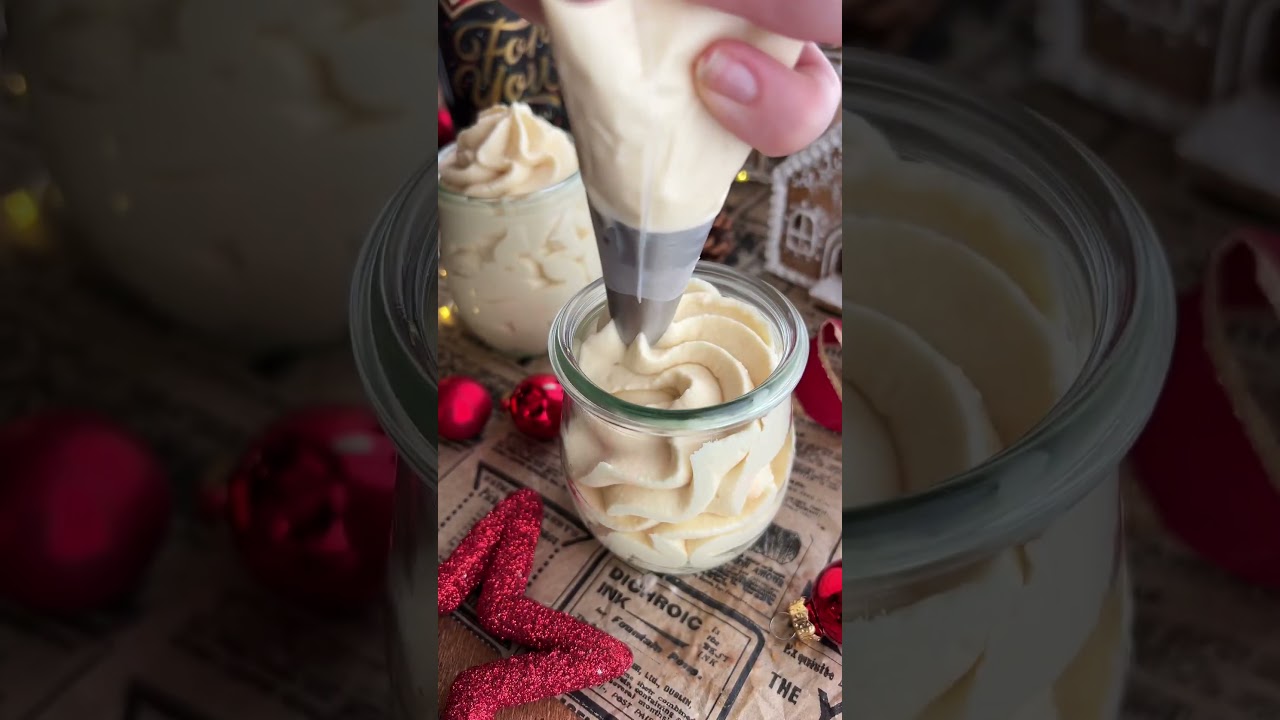Witte chocolade Baileys mousse