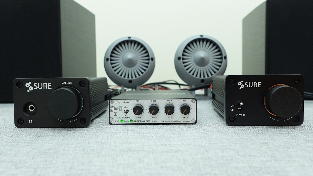 Digital 2-Way Crossover System Demo | Connecting BDSP2.4U PRO DSP Preamp to 2x15W & 2x50W Amplifiers