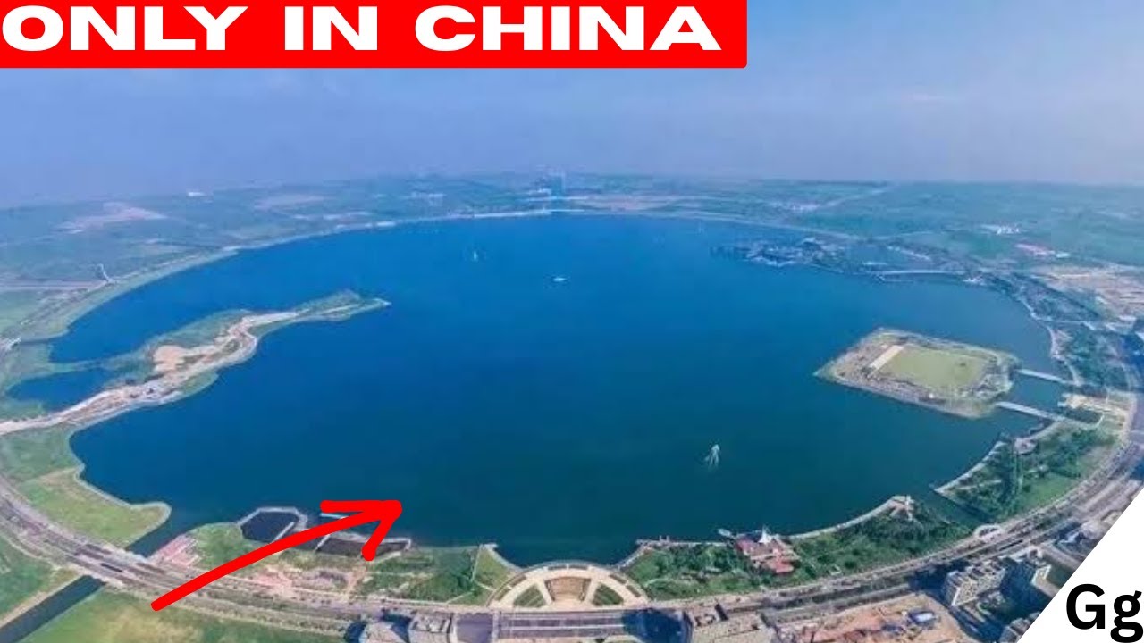 China&rsquo;s circular artificial lake megaproject!!!