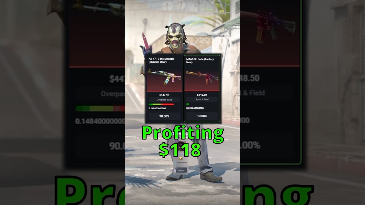 САМЫЙ БЕЗОПАСНЫЙ обмен CS2 с гарантированной прибылью💰 #cs2 #csgo #counterstrike