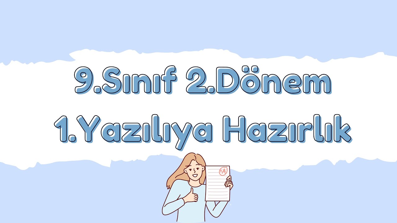 9.Sınıf Almanca 2.Dönem 1.Yazılıya Hazırlık (2022-2023) + Boş Sınav Örneği