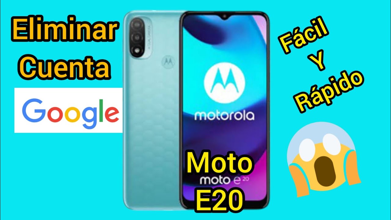 Cómo Eliminar Cuenta GOOGLE de Moto E20 Fácil y Rápido