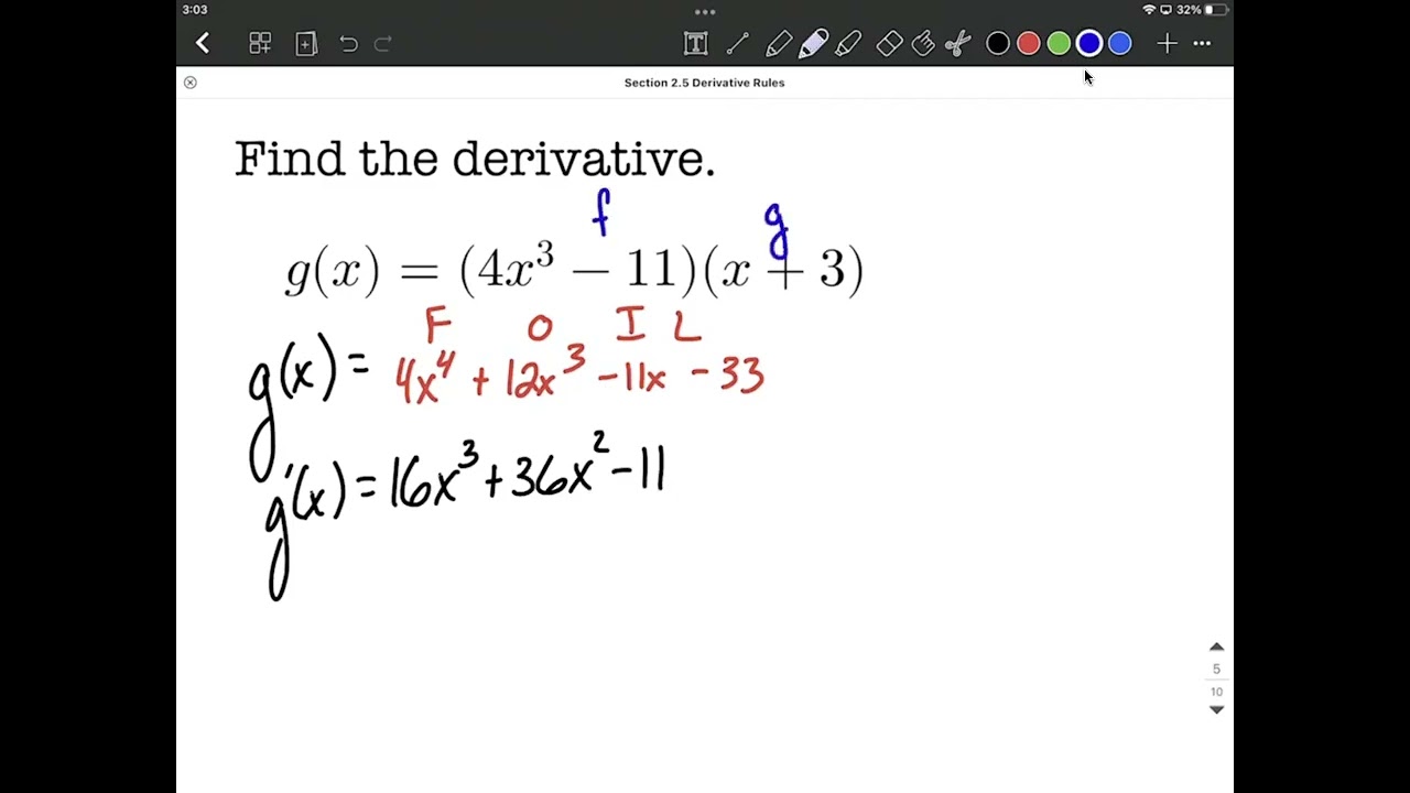 Product Rule | 2 binomials