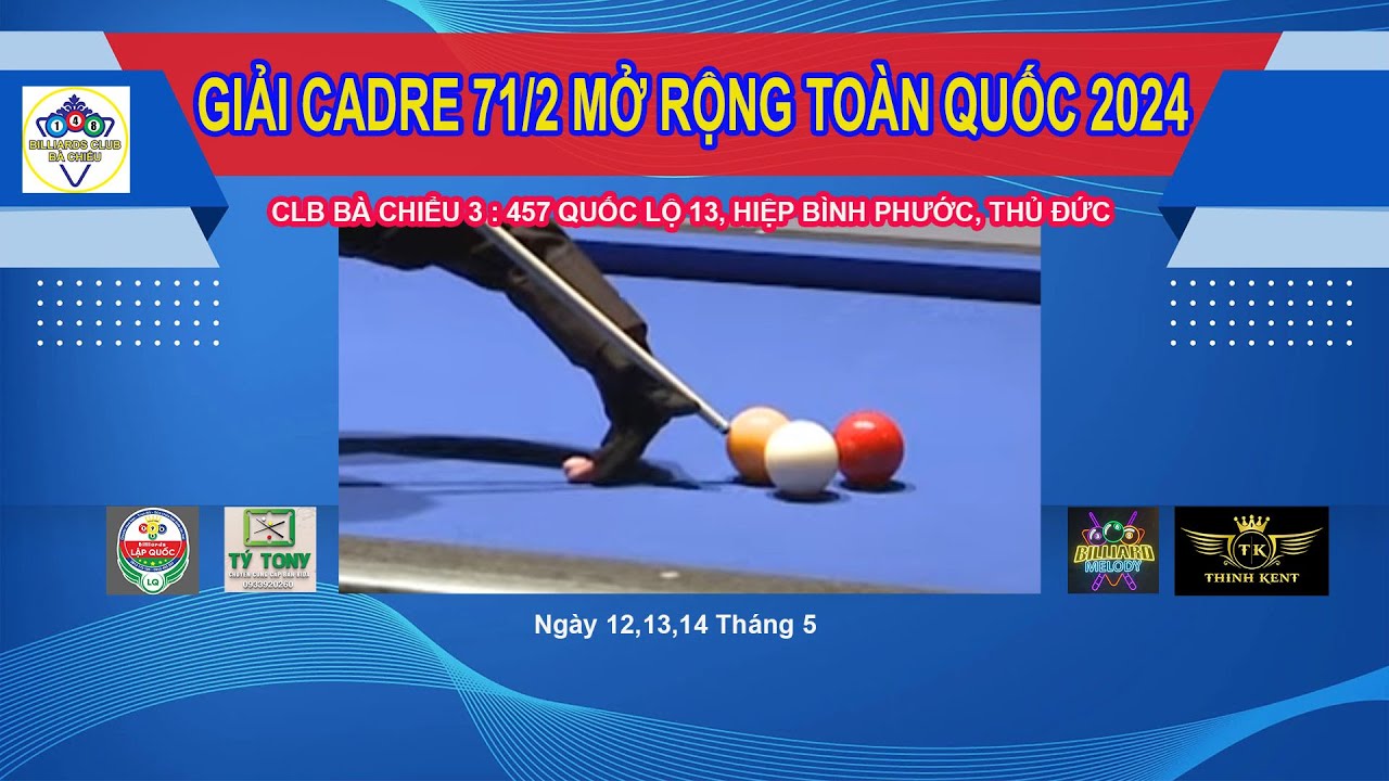 THÀNH TRÚC VS BỐN NGUYỄN (QUẢNG TRỊ)  - VÒNG 16  GIẢI CADRE 71/2 MỞ RỘNG TOÀN QUỐC 2024