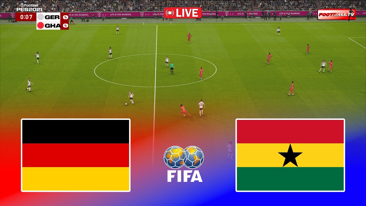 🔴GERMANY vs GHANA - International Friendly Match 2026 | Pes 21 Gameplay Simulation