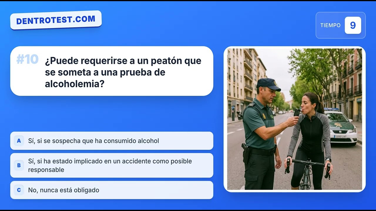 Test DGT 2026 🚦 Los Demás Usuarios | Peatones, Ciclistas y Animales