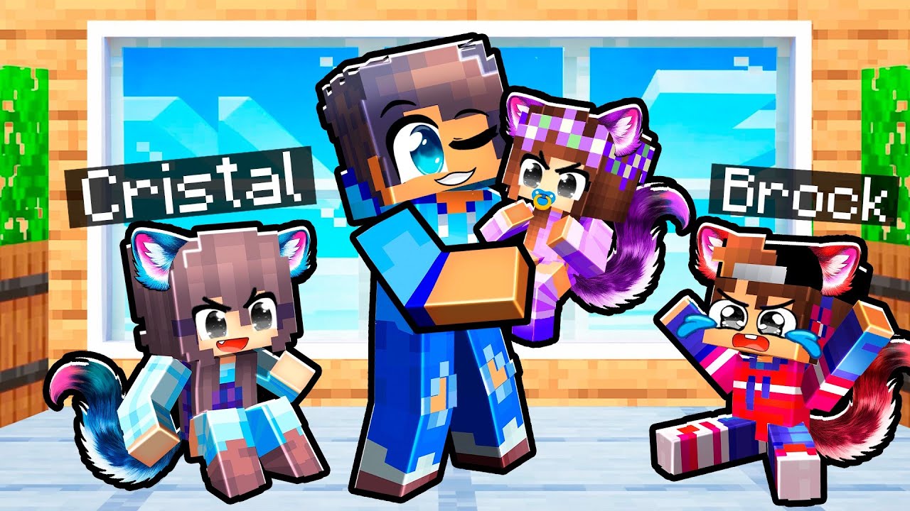 Turning my FRIEND into a BABY WEREWOLF in Minecraft!