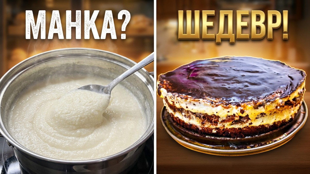 Тот самый СОВЕТСКИЙ ТОРТ на манке! Рецепт из детства, который любят все.