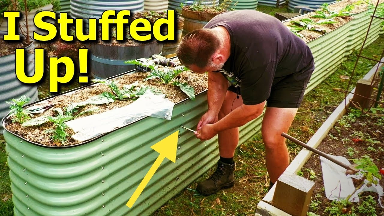 Retro Fitting Braces to Skinny Raised Garden Beds