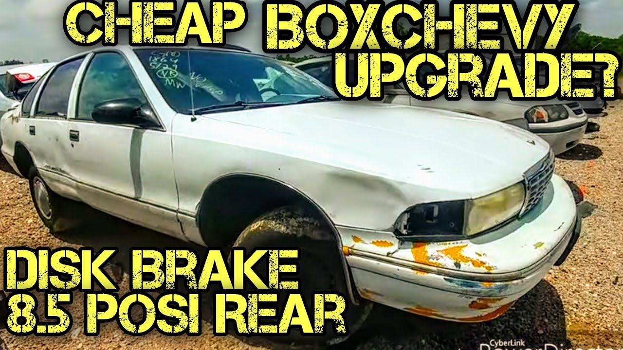Caprice 9c1 Posi G80 Rear End Disk Brake Junkyard Find