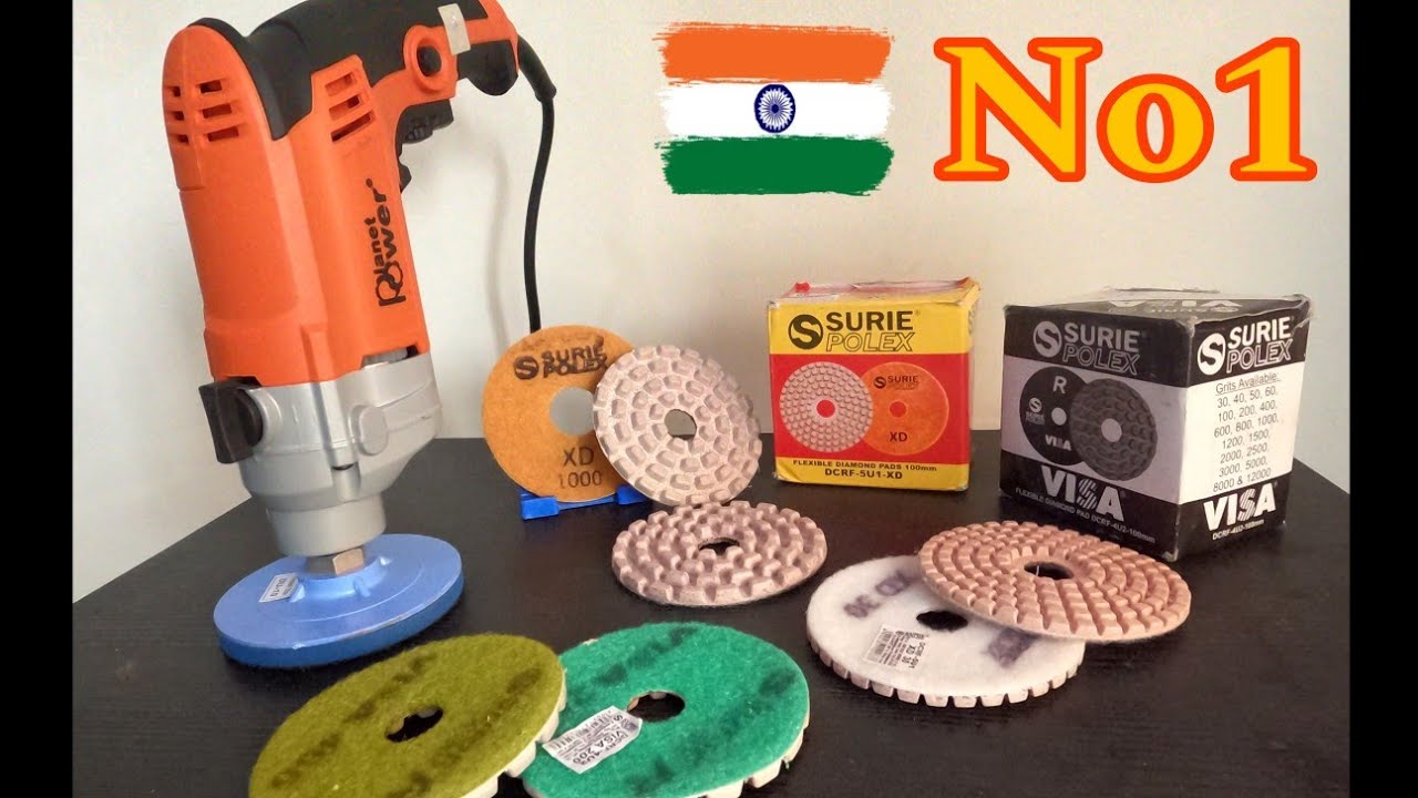 Surie polex Diamond Pads No1 Granite, Marble Polishing pad. use with the help of Drill & Save⌚.