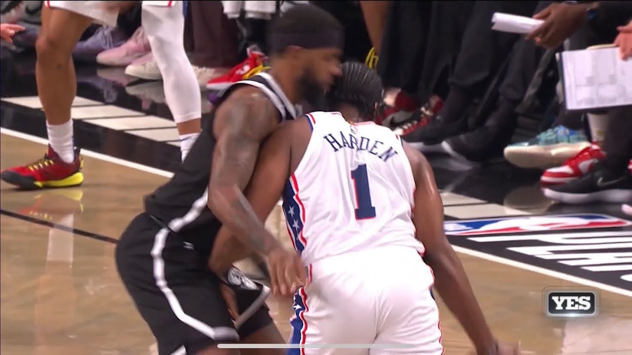 James Harden gets ejected after hitting Royce O'Neale in the nards || 2023 R1 Game 3
