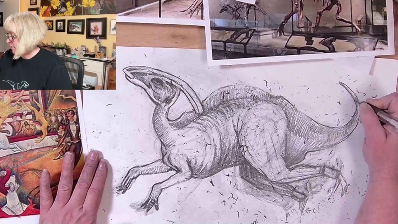 DINO69 - Dinosaur Circus, Inspired by Seurat
