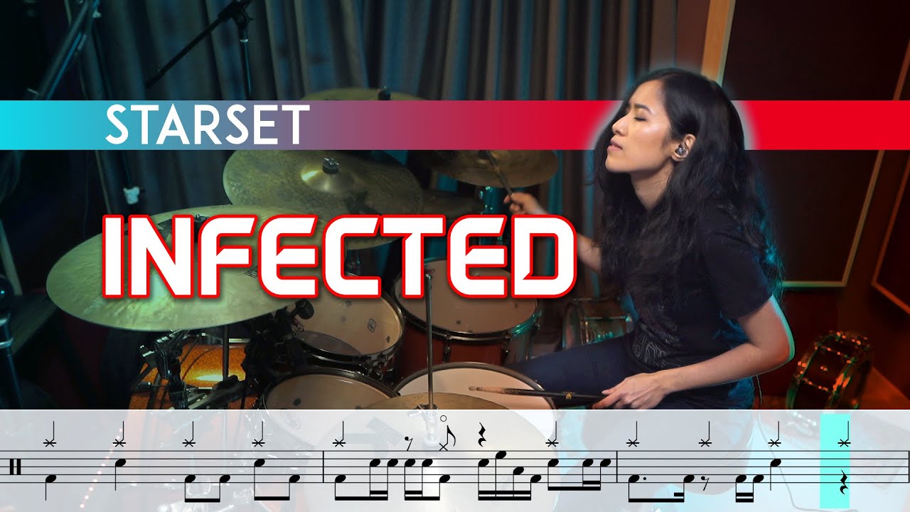 STARSET - INFECTED (drum cover + sheet music!)