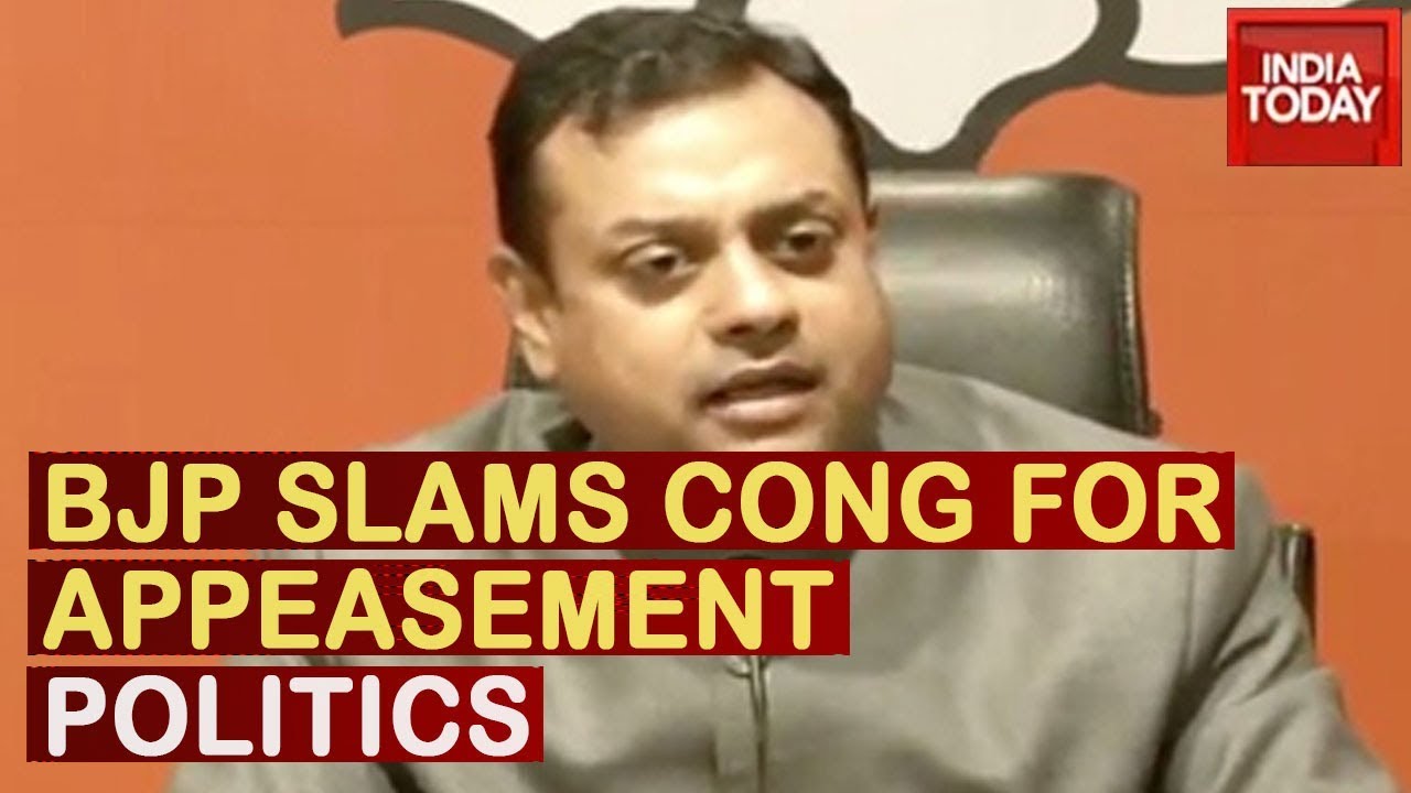 BJP Slams Congress, Accuses Party For Practicing Appeasement Politics
