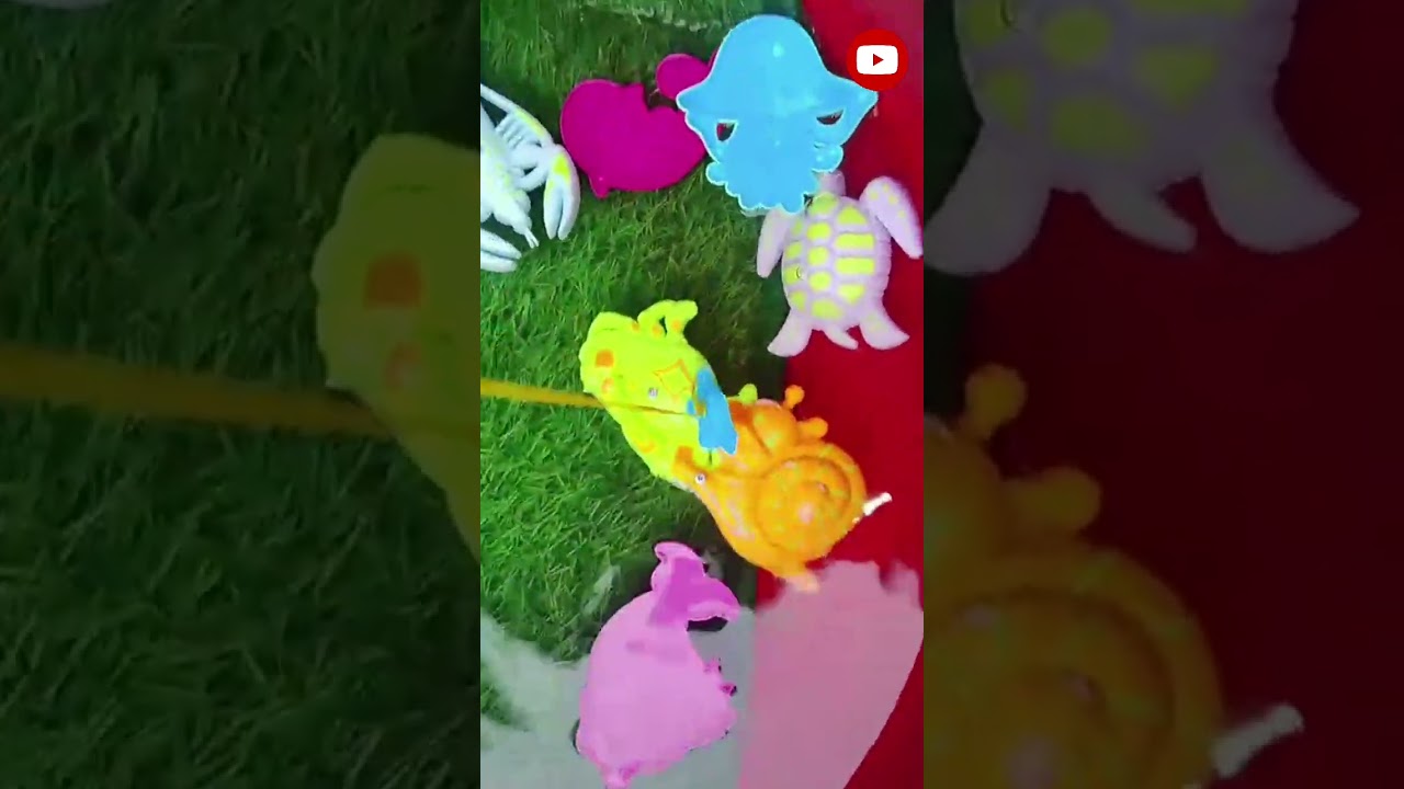 Playing with fish collection of fish toys @Happy kids fun and learn 