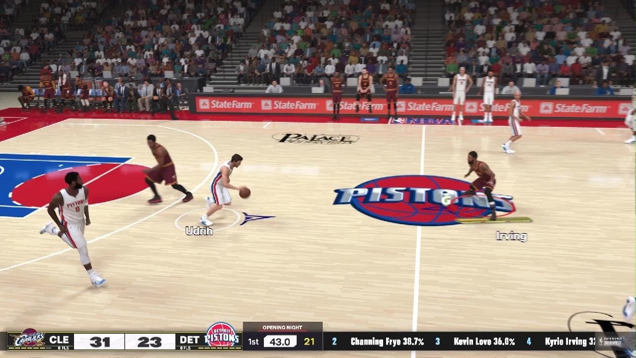 NBA2: Cleveland Cavaliers vs Detroit Pistons 2016