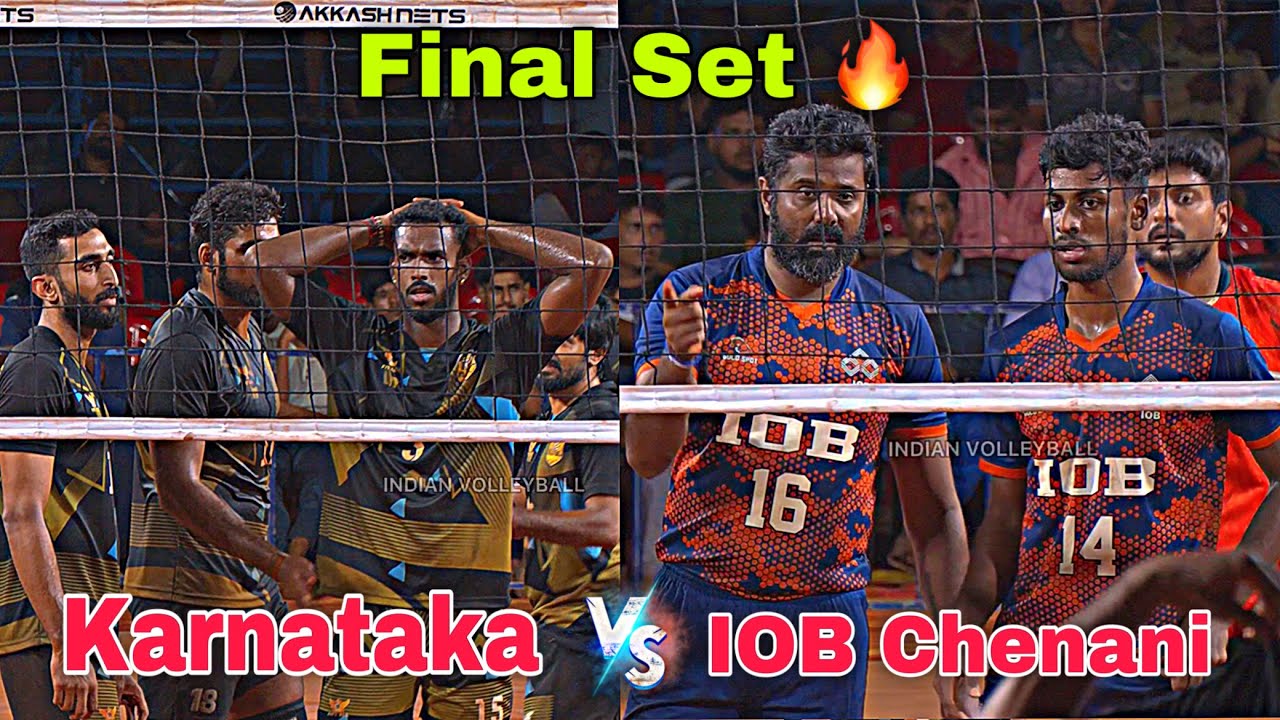 Final Set 🔥 IOB Chennai Vs Karnataka | All India Tournament Kumta | Karnataka