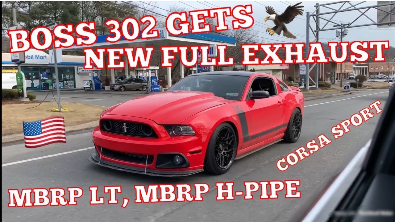 2013 Mustang BOSS 302 New FULL EXHAUST! MBRP Long Tube Headers + H-Pipe, LTH OverAxle Pipes & Corsa
