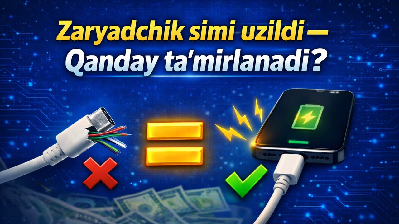 Zaryadchik simi uzildi — Qanday ta’mirlanadi?