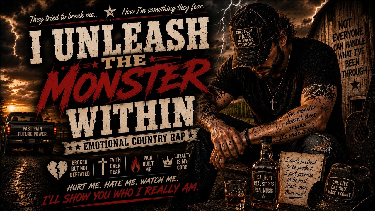 I Unleash the Monster Within | Emotional Country Rap Song About Pain & Healing
