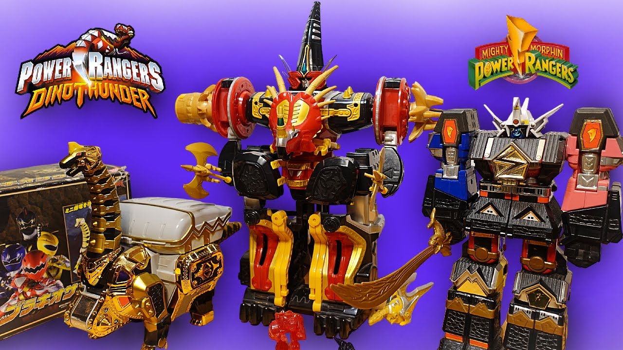 Power Rangers MMPR And Dino Thunder Megazord Lot - Unboxing + Review