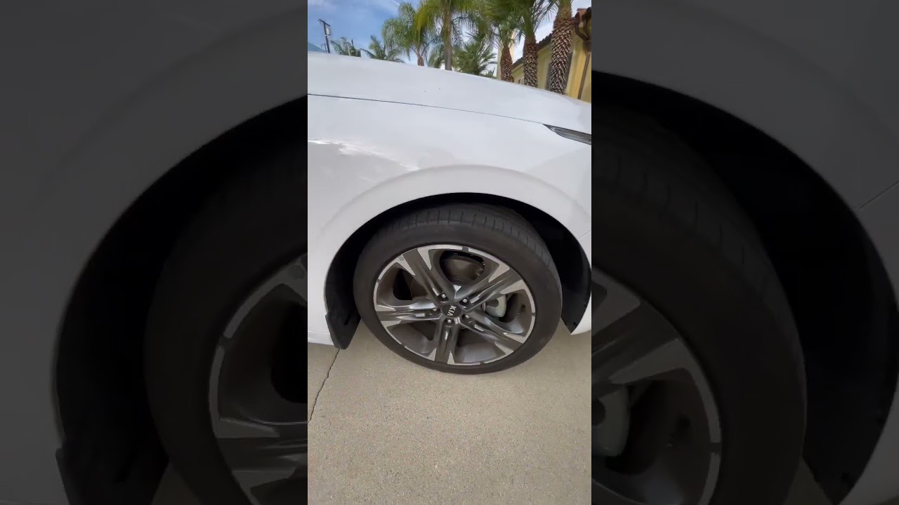 Kia K5 wheels before and after detail
